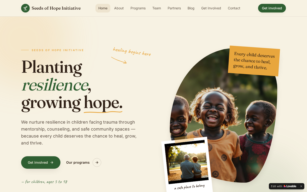 Seeds of Hope Initiative
